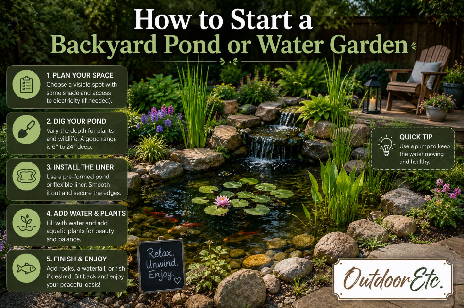How to Start a Backyard Pond or Water Garden