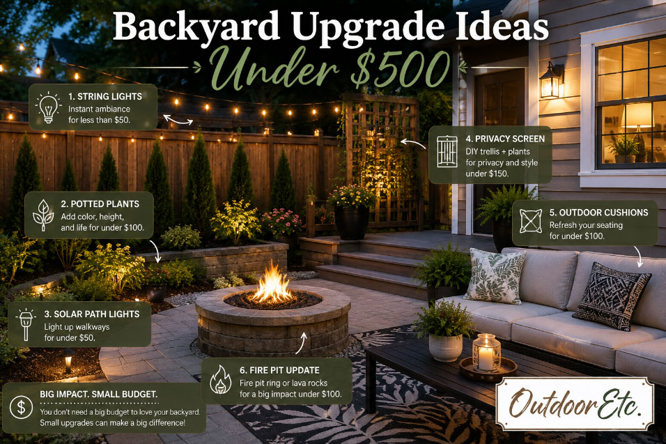 Backyard Upgrade Ideas Under $500