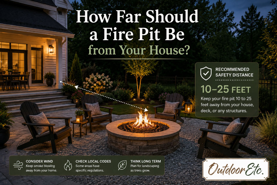 Firepit Distance from house