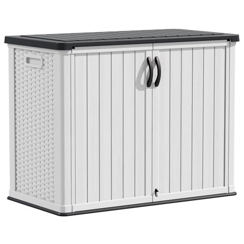 Devoko Outdoor Storage Cabinet 26 Cu Ft with Pad-Lockable Doors ...
